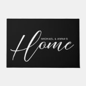 エレガント署名スクリプト名 ドアマット (正面)