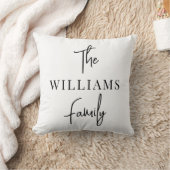エレガント署名スクリプト書道ファミリ名 クッション (ブランケット)