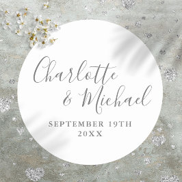 エレガント署名スクリプト ラウンドシール