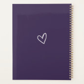 エレガント署名スクリプ結婚ル プランナー手帳 (裏面)