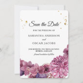 エレガント美しいの水色ピンク&紫の蘭 セーブザデート (正面)