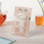 エレガント美しいサロンおよびスタイリスト価格表 台座サイン (インサイチュ)