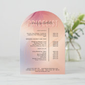 エレガント美しいサロンアーチサービス価格表 招待状 (スタンド正面)