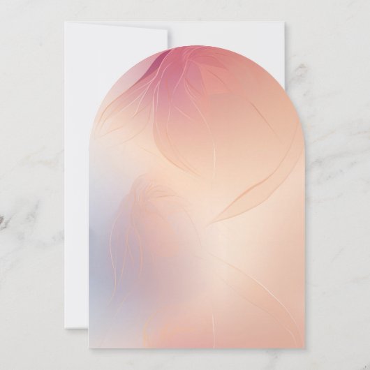 エレガント美しいサロンアーチサービス価格表 招待状 (裏面)