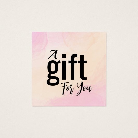 エレガント美しいサロンギフト証明書カード – シンプル (正面)