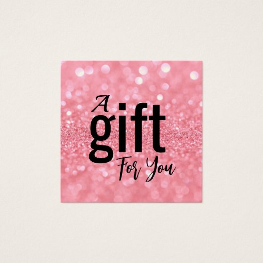 エレガント美しいサロンギフト証明書カード – シンプル (正面)