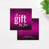 エレガント美しいサロンギフト証明書カード – シンプル (デスク)