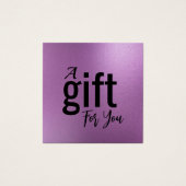 エレガント美しいサロンギフト証明書カード – シンプル (正面)