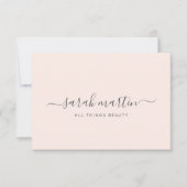 エレガント美しいサロン赤面ピンクギフト証明書 (正面)