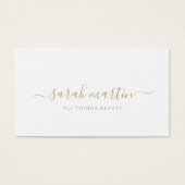 エレガント美しいサロン金ゴールドギフト券 (正面)