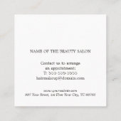 エレガント美しいシンプルレッドゴールデンホワイトホリデー 割引カード (裏面)