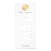 エレガント美しいマンダラロゴフェイク金ゴールド ラックカード (正面)