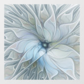 エレガント美しいモダン抽象芸術フラクタルアートフラワー ウィンドウサイン (シート)