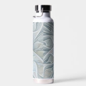エレガント美しいモダン抽象芸術フラクタルアートフラワー ウォーターボトル (右面)