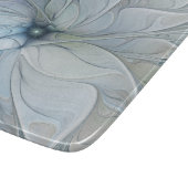 エレガント美しいモダン抽象芸術フラクタルアートフラワー カッティングボード (角)