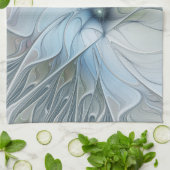 エレガント美しいモダン抽象芸術フラクタルアートフラワー キッチンタオル (折り畳み)