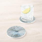 エレガント美しいモダン抽象芸術フラクタルアートフラワー コースター (側面)