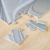 エレガント美しいモダン抽象芸術フラクタルアートフラワー ジグソーパズル (側面)