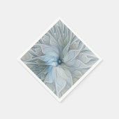 エレガント美しいモダン抽象芸術フラクタルアートフラワー スタンダードカクテルナプキン (角)