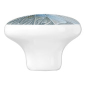 エレガント美しいモダン抽象芸術フラクタルアートフラワー セラミックノブ (側面)