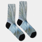 エレガント美しいモダン抽象芸術フラクタルアートフラワー ソックス (右)