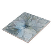 エレガント美しいモダン抽象芸術フラクタルアートフラワー タイル (側面)