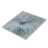 エレガント美しいモダン抽象芸術フラクタルアートフラワー タイル (側面)