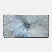 エレガント美しいモダン抽象芸術フラクタルアートフラワー デスクマット (正面)