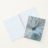 エレガント美しいモダン抽象芸術フラクタルアートフラワー ノートブック (内部)