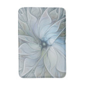 エレガント美しいモダン抽象芸術フラクタルアートフラワー バスマット (正面縦)