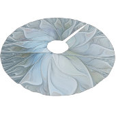 エレガント美しいモダン抽象芸術フラクタルアートフラワー ブラッシュドポリエステルツリースカート (アングル)