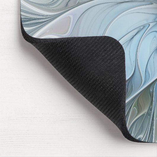 エレガント美しいモダン抽象芸術フラクタルアートフラワー マウスパッド (コーナー)