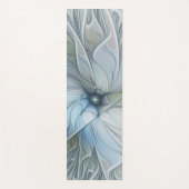 エレガント美しいモダン抽象芸術フラクタルアートフラワー ヨガマット (正面)