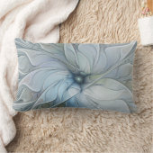 エレガント美しいモダン抽象芸術フラクタルアートフラワー ランバークッション (ブランケット)