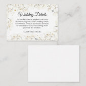 エレガント美しい白い蘭のフレーム エンクロージャーカード (正面/裏面)