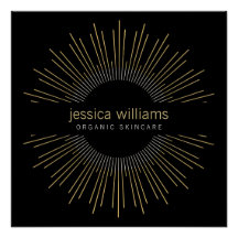 エレガント美しい金ゴールド日が差すことロゴの黒