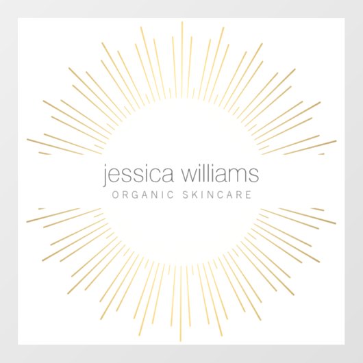 エレガント美しい金ゴールド日が差すこと ウィンドウサイン (シート)