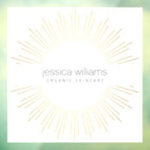 エレガント美しい金ゴールド日が差すこと ウィンドウサイン (シート3)