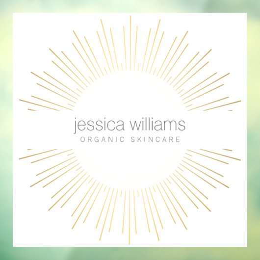 エレガント美しい金ゴールド日が差すこと ウィンドウサイン (シート3)