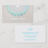 エレガント美容科ホリスティックスキンケアとヘア 名刺 (正面/裏面)