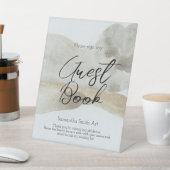 エレガント美術展ショーゲストブックサイン 台座サイン (インサイチュ)