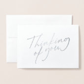 エレガント考えのYouスクリプト 箔カード (封筒付き正面)