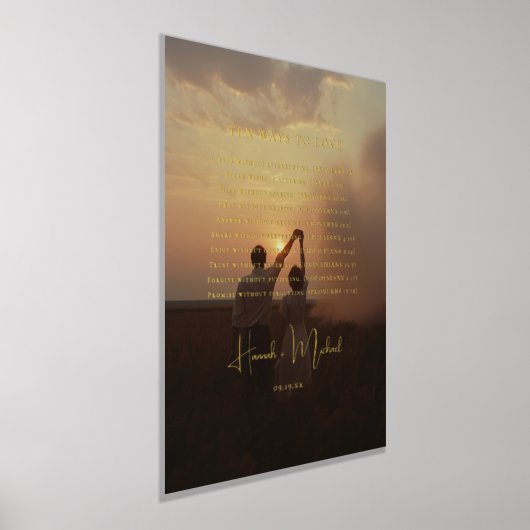 エレガント聖なる書物、 経典 |の結婚写真へようこそ 箔ポスター (レイダウン)