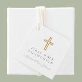 エレガント聖緑の宗教少年ファースト・コミュニオン フェイバータグ