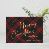 エレガント聖降誕祭のミニマリスト シーズンカード (スタンド正面)