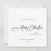 エレガント聖降誕祭のミニマリスト シーズンカード (正面)