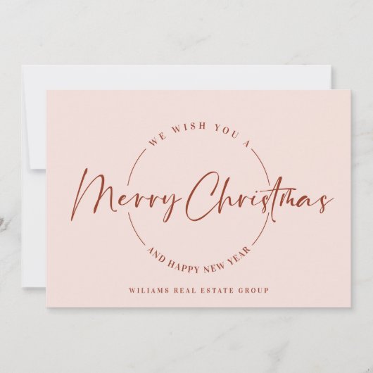 エレガント聖降誕祭のミニマリスト シーズンカード (正面)