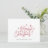 エレガント聖降誕祭のミニマリスト シーズンカード (スタンド正面)