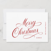 エレガント聖降誕祭のミニマリスト シーズンカード (正面)