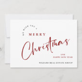 エレガント聖降誕祭のミニマリスト シーズンカード (正面)